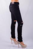 STAGGERS SKINNY BLACK TRASHED RIPPED JEAN